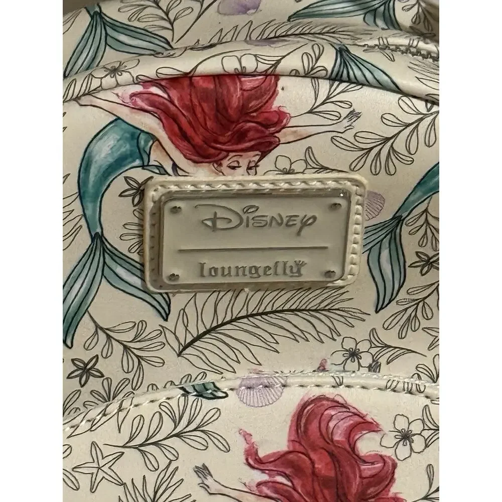 Loungefly x Disney The Little Mermaid Ariel Allover-Print Backpack EUC